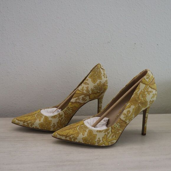 Sam Edelman H37918F704 Sz 6 Hazel Tumeric Fabric Pointed Toe High Heel Pumps $14 - Picture 6 of 14